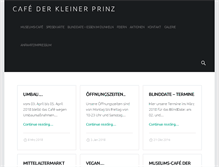 Tablet Screenshot of cafe-kleiner-prinz.de